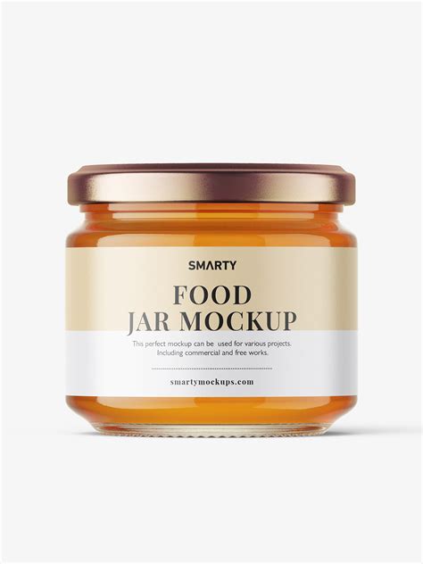 Honey jar mockup - Smarty Mockups