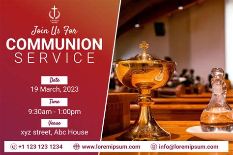 church communion Sunday poster Templat | PosterMyWall