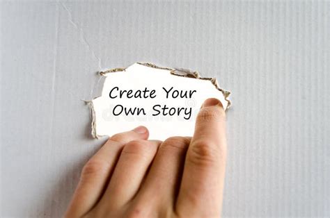 Create Your Own Story Text Concept Stock Image - Image of entrepreneur, blue: 88509855