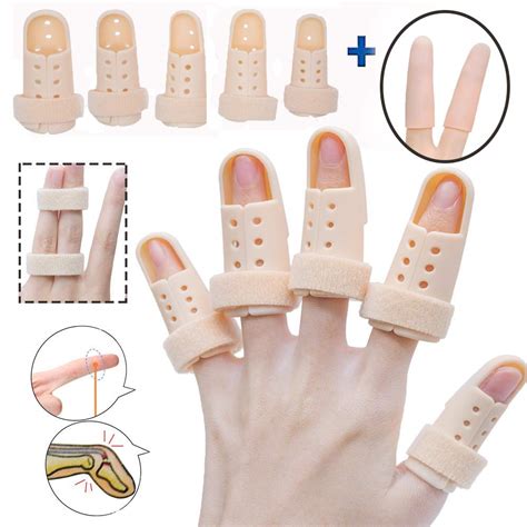 Finger Splint Brace, Mallet Finger Splints Pinky, Plastic Finger Protector Support for Arthritis ...