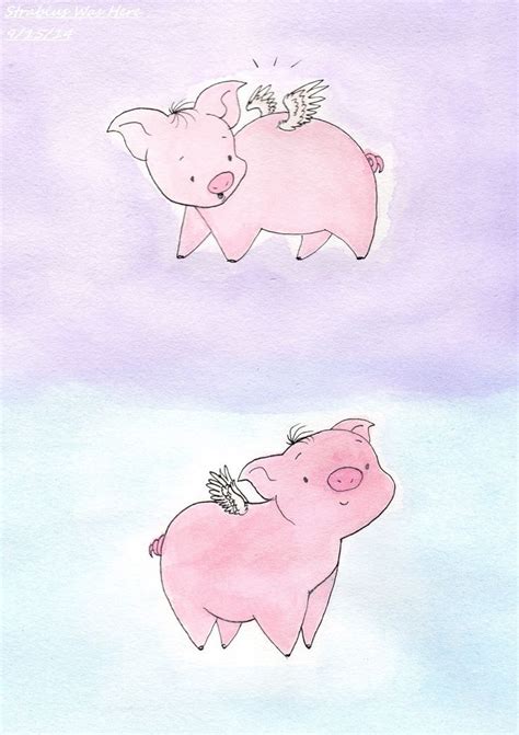 Flying Pigs Drawing at GetDrawings | Free download