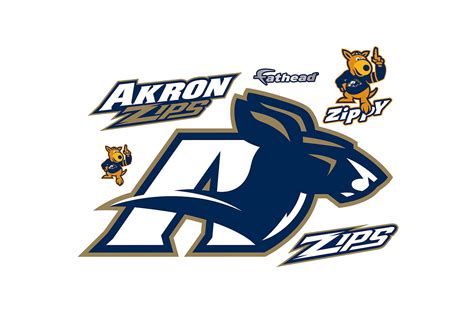 Akron Zips Logo Wall Decal | Shop Fathead® for Akron Zips Decor