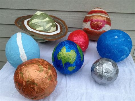 Solar System Projects: Mini Clay, Paper Mache, and Yarn Ball | Solar ...