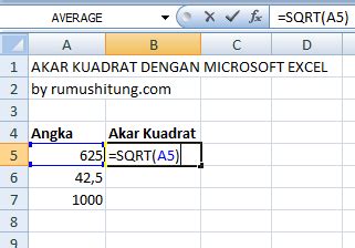 Rumus Kuadrat Di Excel – Beinyu.com