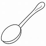 Spoon coloring Page Outline Book Line Art Drawing  sketch template
