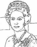 Queen Elizabeth coloring Pages  ColoringLib sketch template