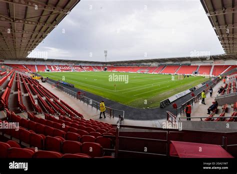 A general view of the Keepmoat stadium, the home of Doncaster Rovers ...