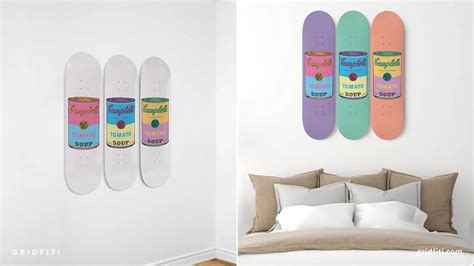 20+ Skateboard Wall Art Ideas & Deck Decor Inspiration | Gridfiti