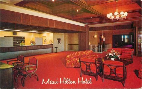 Hawaii Kaanapali Beach Lahaina Maui Hilton Hotel Roberts 1950s Postcard ...