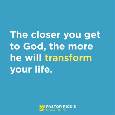 How to Get Closer to God - Pastor Rick's Daily Hope