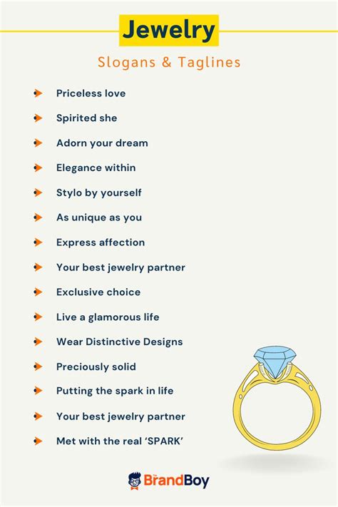 890+ Best Jewelry Slogans And Taglines (Generator + Guide) | Shop name ideas, Business slogans ...