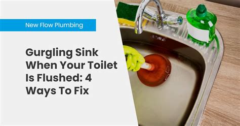 Gurgling Sink When Your Toilet Is Flushed: 4 Ways To Fix - New Flow ...