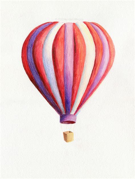 Hot Air Balloon Pencil Drawing at GetDrawings | Free download