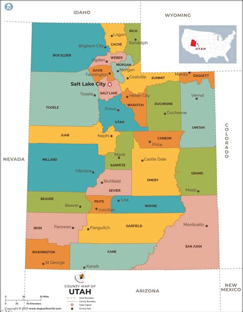 Utah County Map | Utah Counties