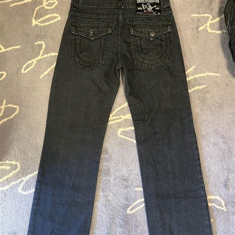 Black true religion jeans #truereligion #trueys... - Depop