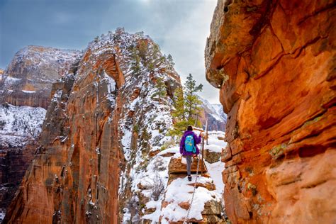 Angel's Landing Hike (Zion National Park) - in the snow - That ...