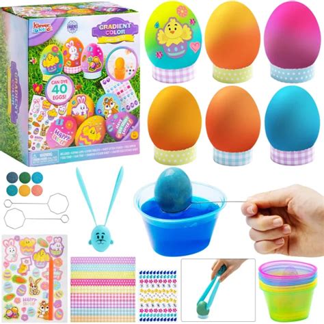 Fun 40pcs DIY Easter Egg Dye Kit with Easter Egg Dye Tablets