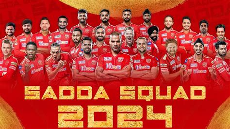 Announcing the Punjab Kings for the 2024 IPL season