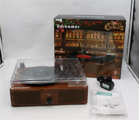 UDREAMER VINYL RECORD Player Turntable with Built in Speakers UD001 £23.00 - PicClick UK