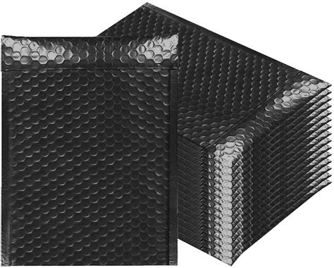 250 Pack Bubble mailers 6x9. Padded envelopes 6 x 9. Glossy Black ...