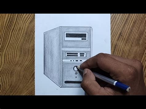 Computer Cpu Drawing