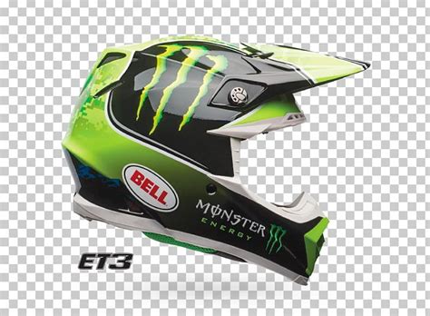 Motorcycle Helmets Monster Energy Motocross Bell Sports PNG, Clipart ...