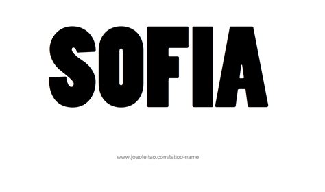 Sofia Name Tattoo Designs