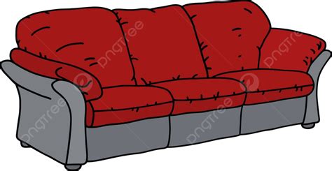 Red And Gray Sofa Bed Divan Family Vector, Bed, Divan, Family PNG and ...