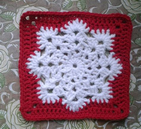 Snowflake granny square | Tığ desenleri, Tığ işleri, İplik