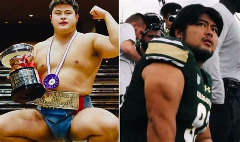 Japanese sumo wrestling champion earns Division 1 college football ...