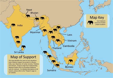 Map — Asian Elephant Support