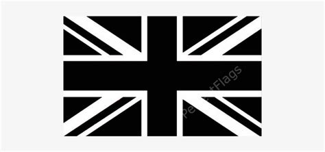 Union Jack Black Flag - British Flag Black And White Transparent PNG - 500x500 - Free Download ...