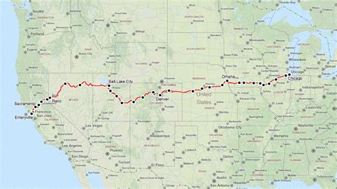 Amtrak California Zephyr Map - Printable Maps