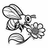 Bumble Bee And Flower coloring Page  Download Print Or Color Online sketch template