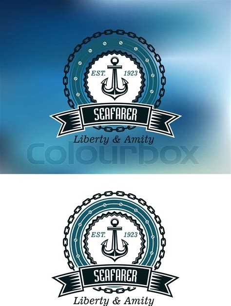 Seafarer badges or emblems | Stock vector | Colourbox