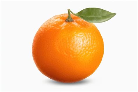 Premium AI Image | Orange fruit isolated on white background