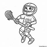 Lacrosse Coloring Page  Coloring Pagescom sketch template