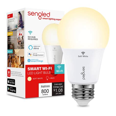 Sengled Alexa Light Bulb, WiFi Light Bulbs No Hub Required, Smart Bulbs ...