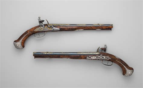 Adrien Reynier the Younger, called Le Hollandois | Pair of Flintlock Pistols of Count Heinrich ...