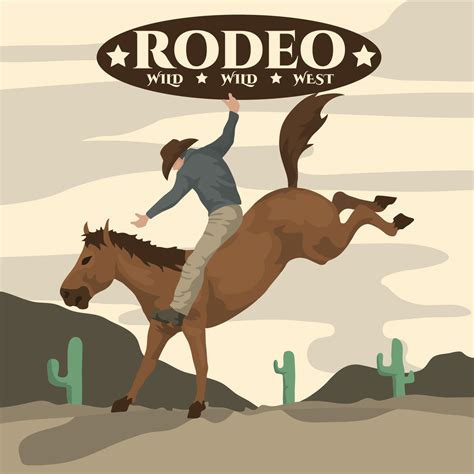 Rodeo Illustration 191134 Vector Art at Vecteezy