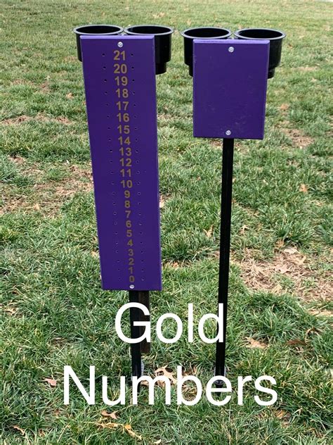 Cornhole Scoreboard With Beverage Holdersscore Keeperlawn - Etsy