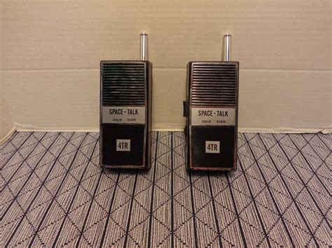 Vintage Solid State Space-Talk Portable Walkie Talkie Radios 4TR Made in Japan 9 Volt Star Trek ...