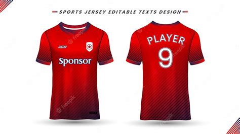 Premium Vector | Jersey front and back concept design template 03