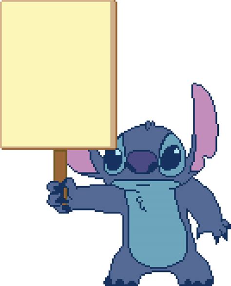 [MEME TEMPLATE] Stitch holding a sign by EricSonic18 on DeviantArt