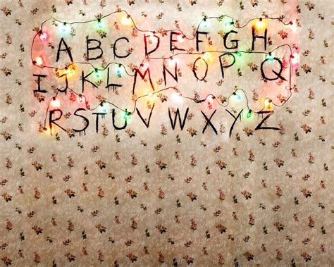 Digital Background, Digital Backdrop, Stranger Things, Stranger Things Wall, Alphabet Wall ...