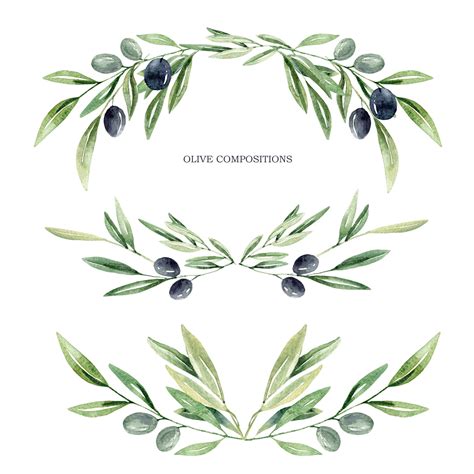 √ Olive Wreath Clip Art