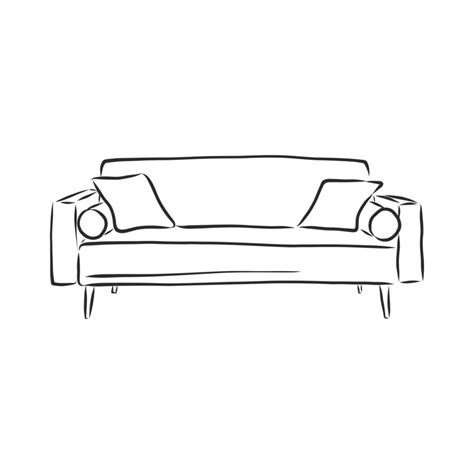 sofa vector sketch 8918191 Vector Art at Vecteezy