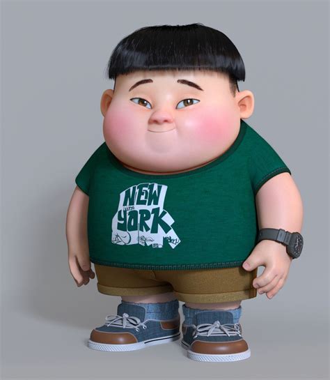 ArtStation - a fat boy, zhan changyu | Kids cartoon characters, Fat cartoon characters, Cute ...