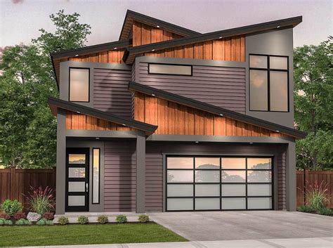 Plan 85216MS: Edgy Modern House Plan with Shed Roof Design | Shed roof ...