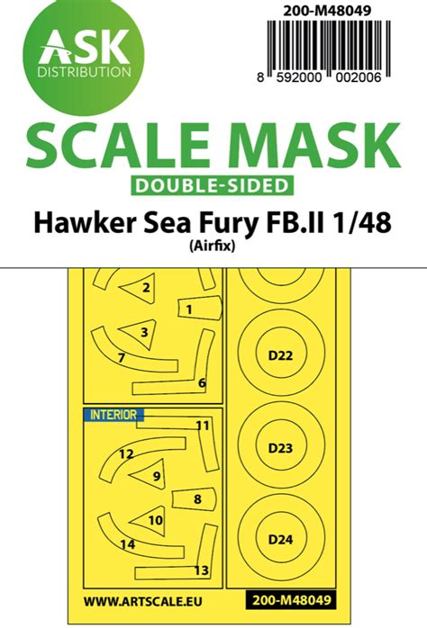 Hawker Sea Fury FB.11 double-sided Art Scale Kit -M48049